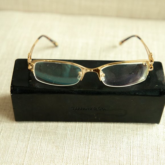 Authentic Tiffanny & Co EyeGlasses w Rhinestones Designer Made in Italy 10005b - Picture 2 of 10